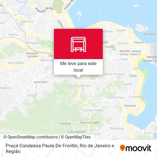Praça Condessa Paula De Frontin mapa