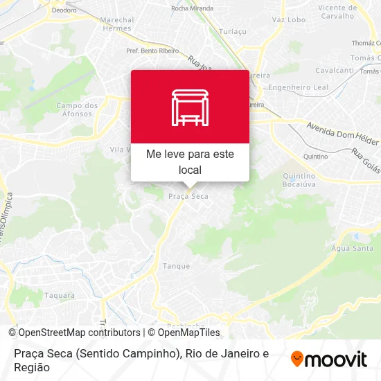 Praça Seca (Sentido Campinho) mapa