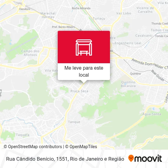 Rua Cândido Benício, 1551 mapa