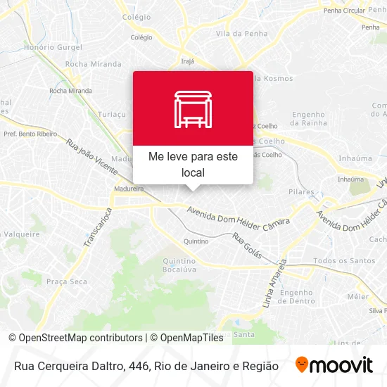 Rua Cerqueira Daltro, 446 mapa