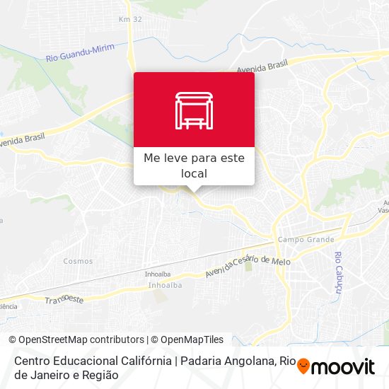 Centro Educacional Califórnia | Padaria Angolana mapa