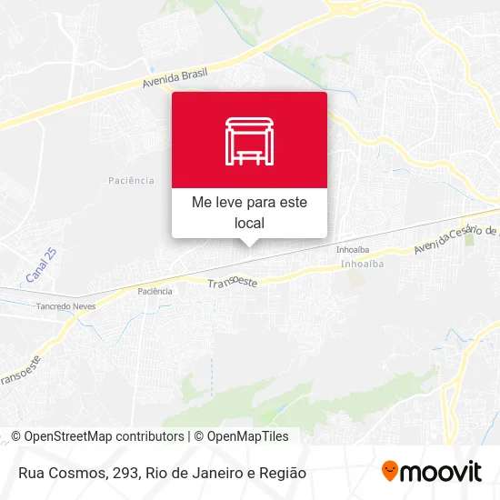 Rua Cosmos, 293 mapa