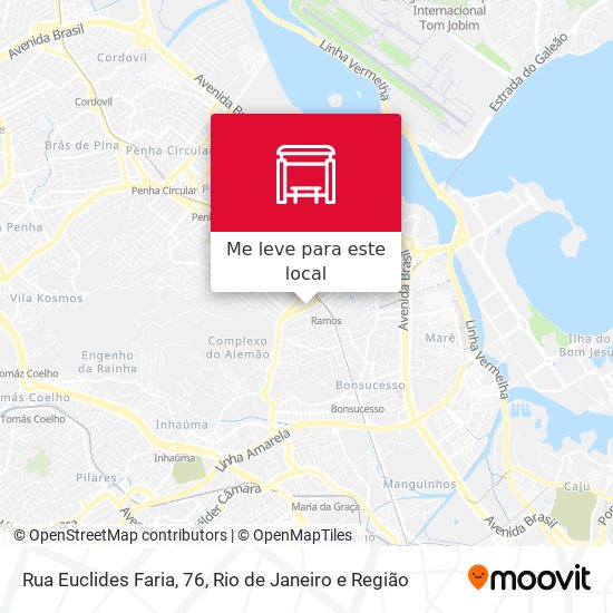 Rua Euclides Faria, 76 mapa