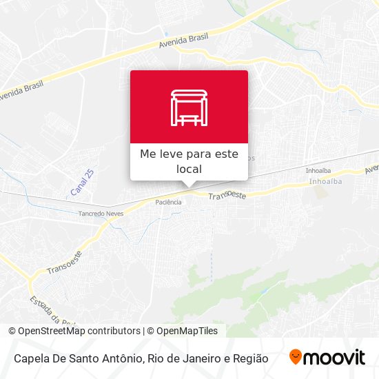Capela De Santo Antônio mapa