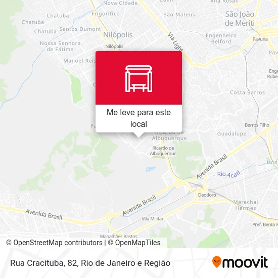 Rua Cracituba, 82 mapa