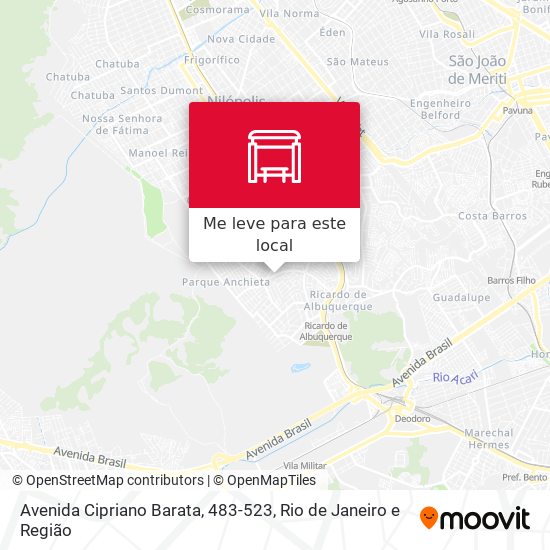 Avenida Cipriano Barata, 483-523 mapa