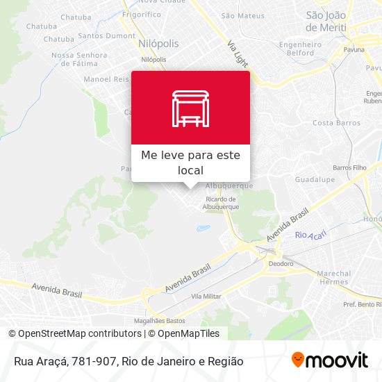 Rua Araçá, 781-907 mapa