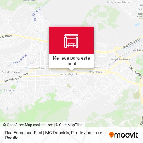 Rua Francisco Real | MC Donalds mapa