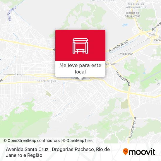 Avenida Santa Cruz | Drogarias Pacheco mapa