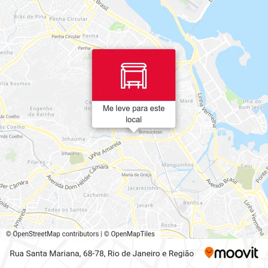 Rua Santa Mariana, 68-78 mapa