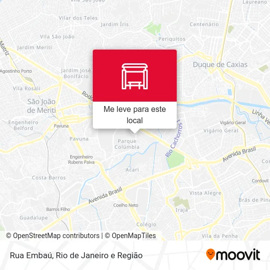 Rua Embaú mapa