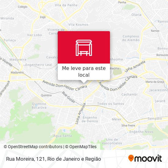 Rua Moreira, 121 mapa