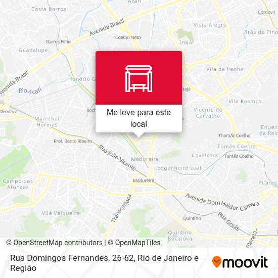 Rua Domingos Fernandes, 26-62 mapa