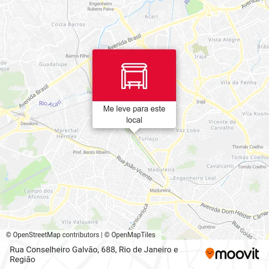 Rua Conselheiro Galvão, 688 mapa