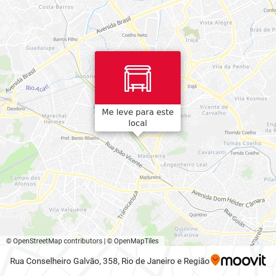 Rua Conselheiro Galvão, 358 mapa