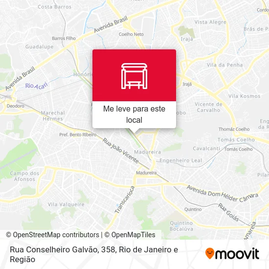 Rua Conselheiro Galvão, 358 mapa