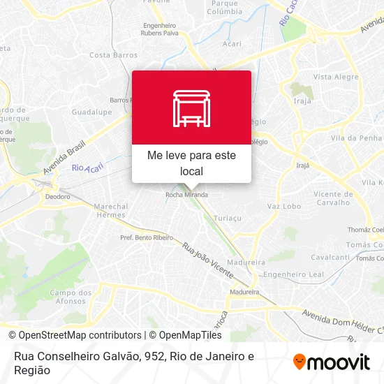 Rua Conselheiro Galvão, 952 mapa