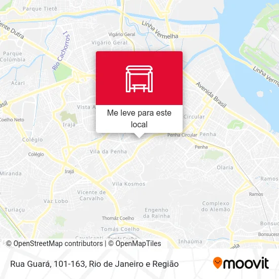 Rua Guará, 101-163 mapa