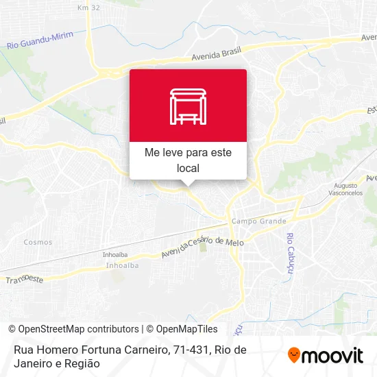 Rua Homero Fortuna Carneiro, 71-431 mapa
