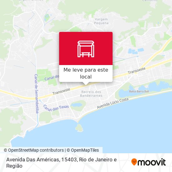 Avenida Das Américas, 15403 mapa