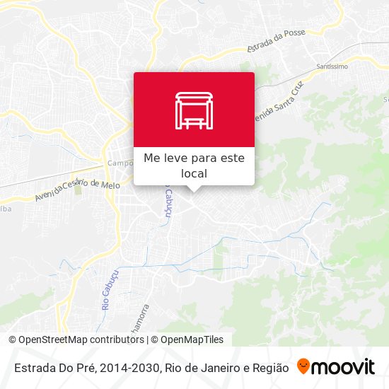Estrada Do Pré, 2014-2030 mapa