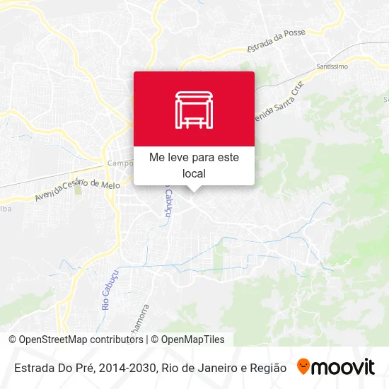 Estrada Do Pré, 2014-2030 mapa