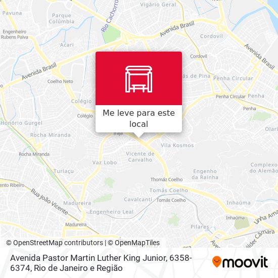 Avenida Pastor Martin Luther King Junior, 6358-6374 mapa