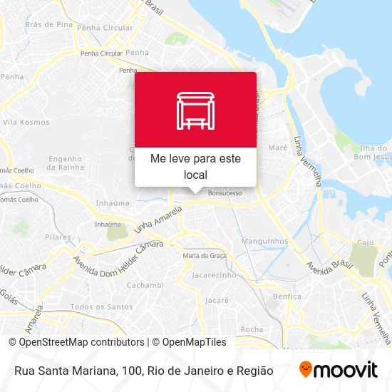 Rua Santa Mariana, 100 mapa