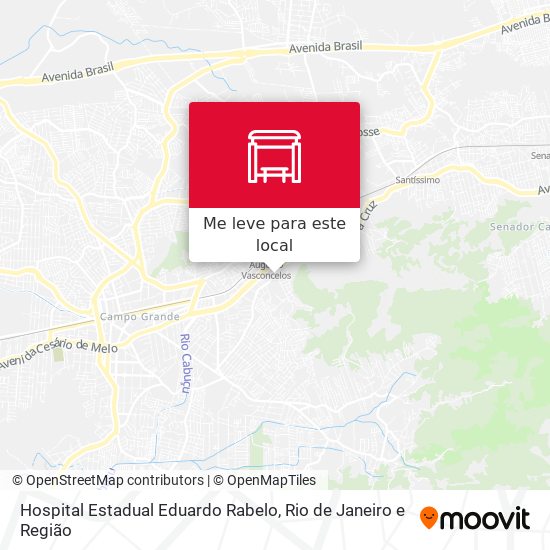Hospital Estadual Eduardo Rabelo mapa