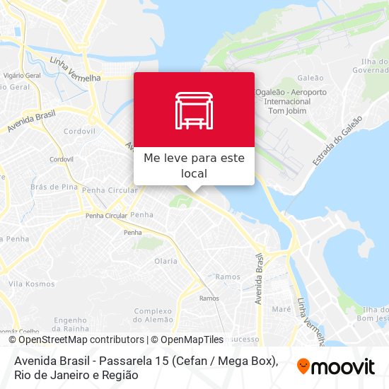 Avenida Brasil - Passarela 15 (Cefan / Mega Box) mapa