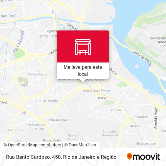 Rua Bento Cardoso, 450 mapa