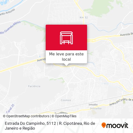 Estrada Do Campinho, 5112 | R. Cipotânea mapa