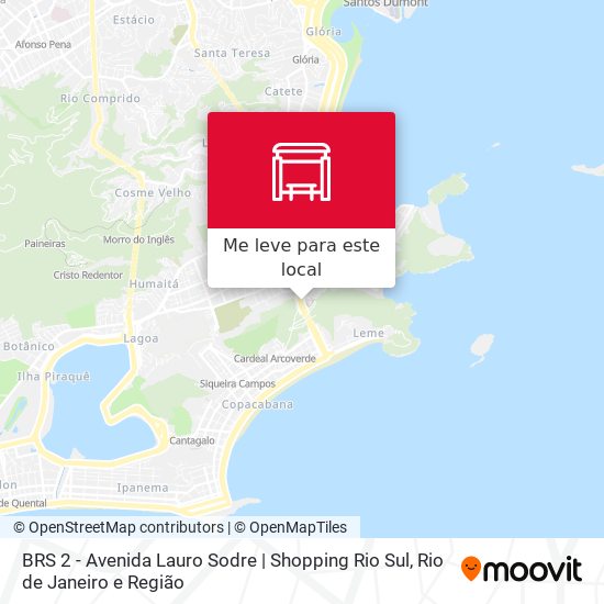 BRS 2 - Avenida Lauro Sodre | Shopping Rio Sul mapa