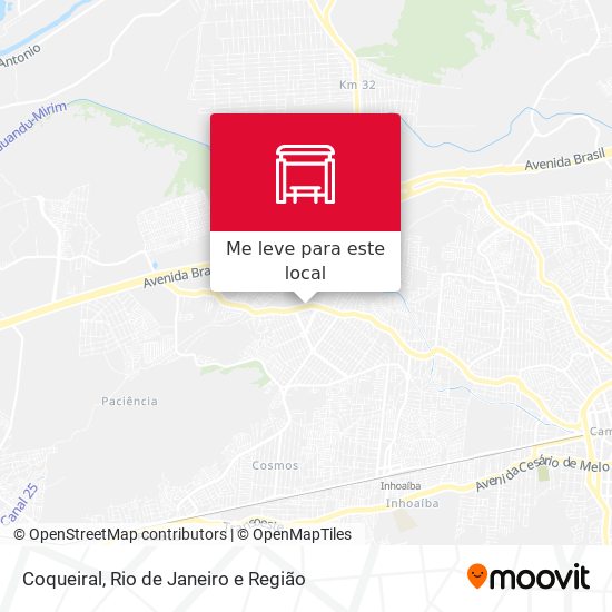 Coqueiral mapa