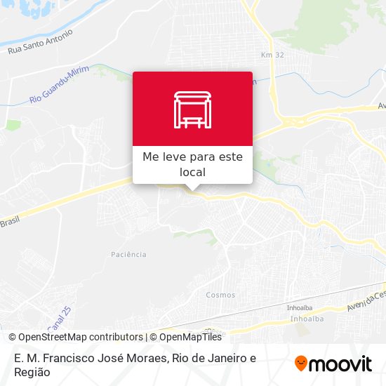 E. M. Francisco José Moraes mapa