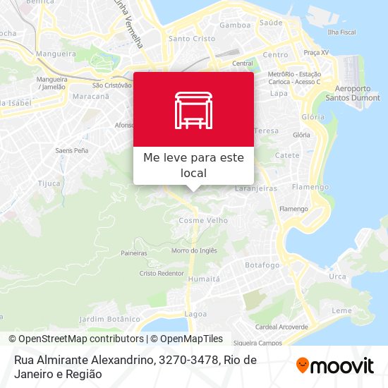 Rua Almirante Alexandrino, 3270-3478 mapa