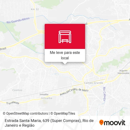 Estrada Santa Maria, 639 (Super Compras) mapa