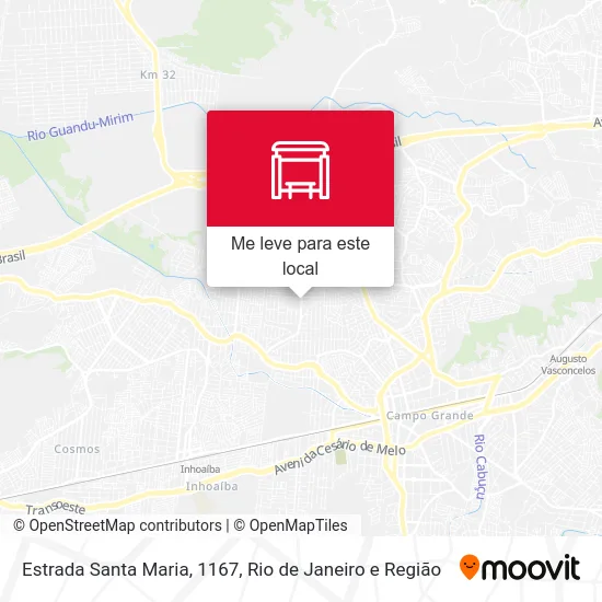 Estrada Santa Maria, 1167 mapa