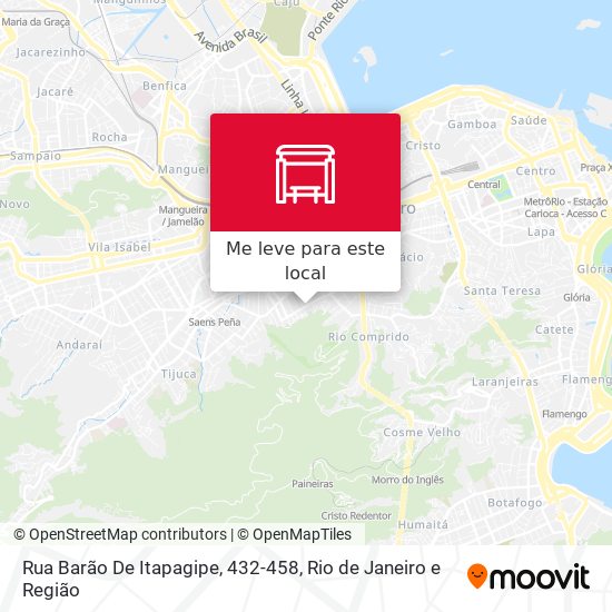 Rua Barão De Itapagipe, 432-458 mapa