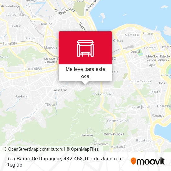 Rua Barão De Itapagipe, 432-458 mapa