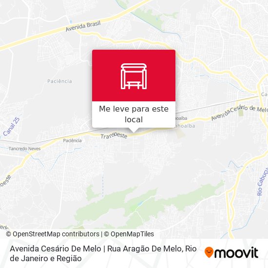 Avenida Cesário De Melo | Rua Aragão De Melo mapa