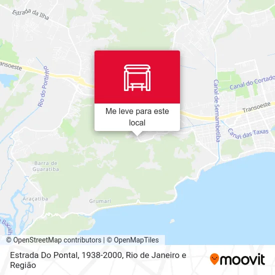 Estrada Do Pontal, 1938-2000 mapa