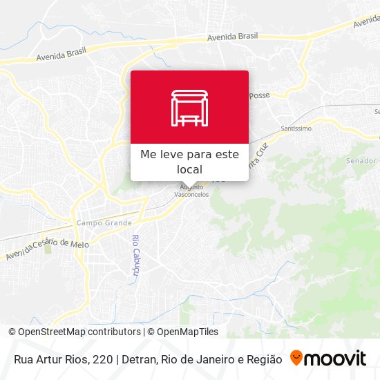 Rua Artur Rios, 220 | Detran mapa