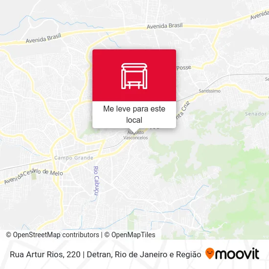 Rua Artur Rios, 220 | Detran mapa