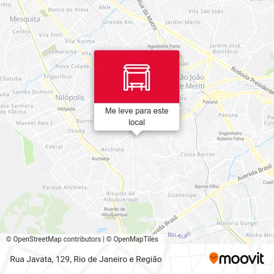 Rua Javata, 129 mapa