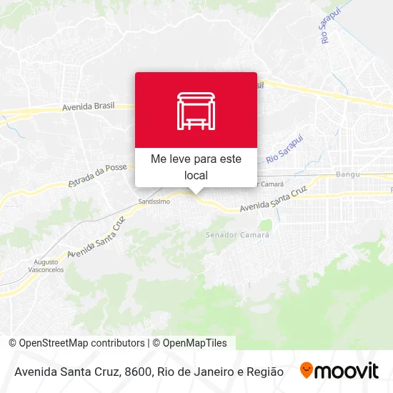 Avenida Santa Cruz, 8600 mapa