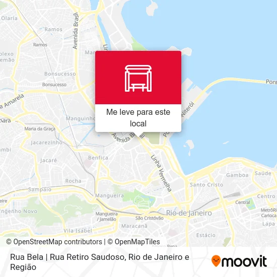 Rua Bela | Rua Retiro Saudoso mapa