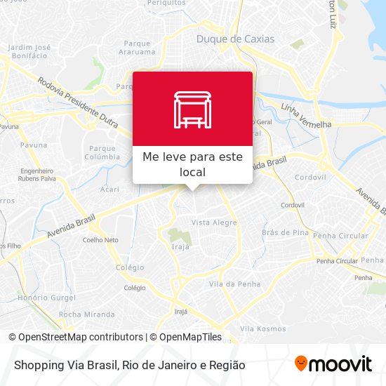 Shopping Via Brasil mapa