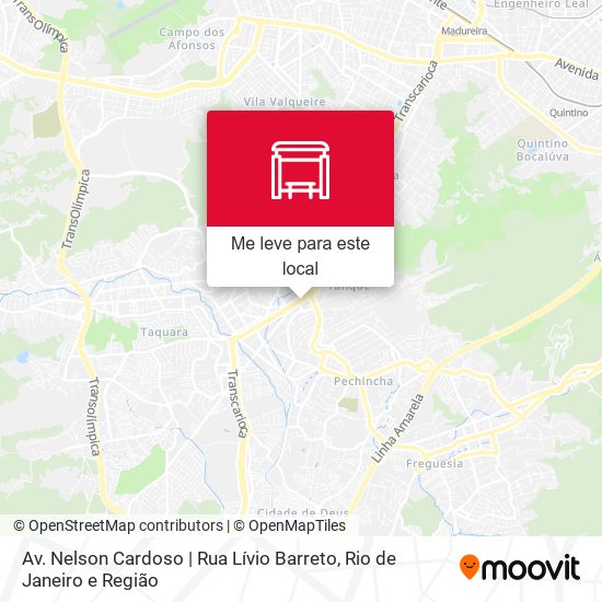 Av. Nelson Cardoso | Rua Lívio Barreto mapa