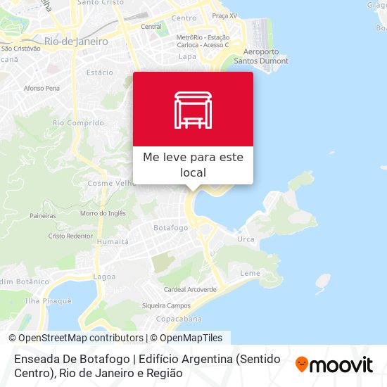 Enseada De Botafogo | Edifício Argentina (Sentido Centro) mapa